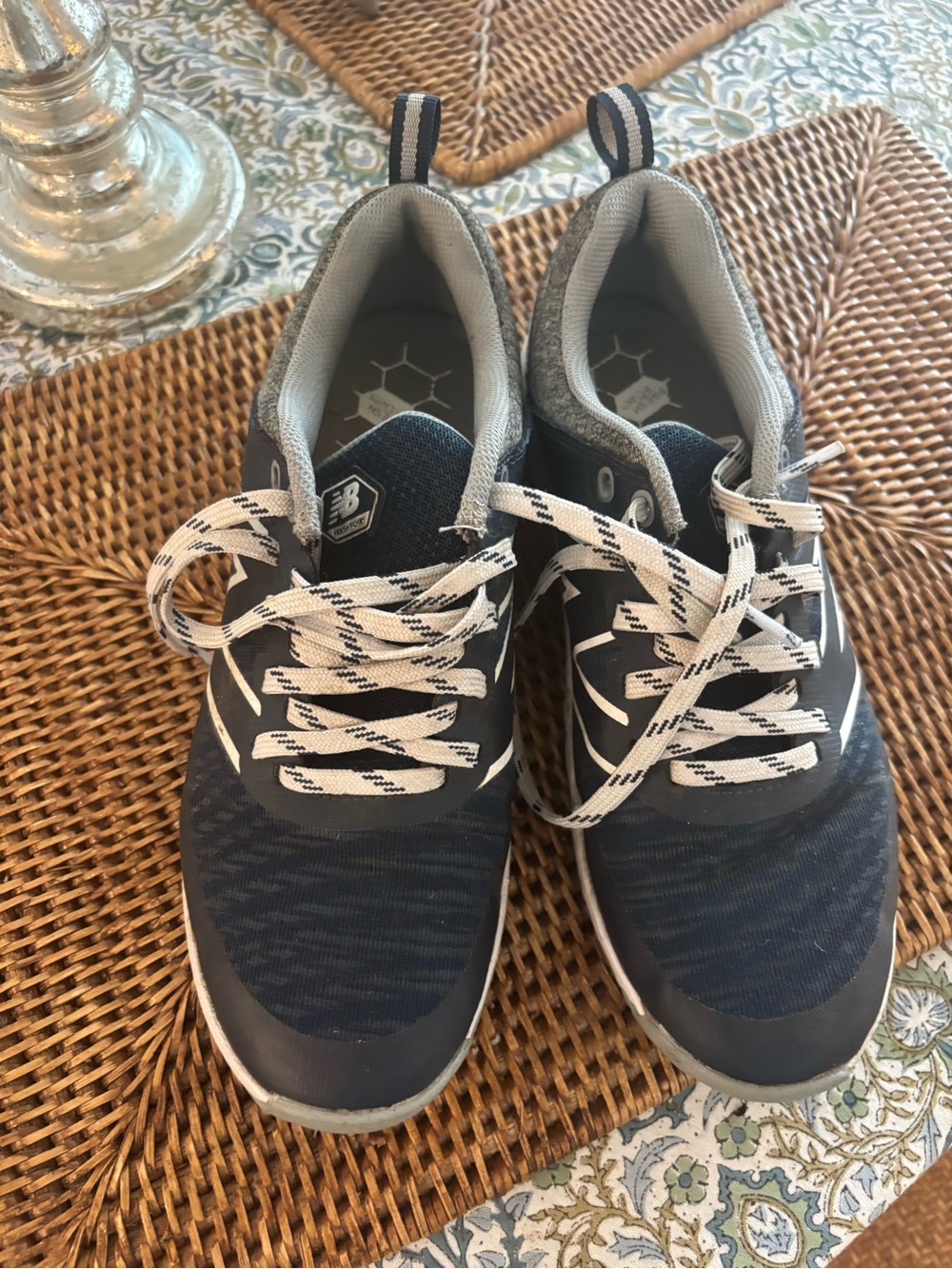 New Balance Navy Golf shoes with White Accents